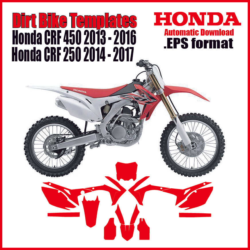 Honda CRF 450 2013-2016 CRF 250 2014-2017 vector motocross