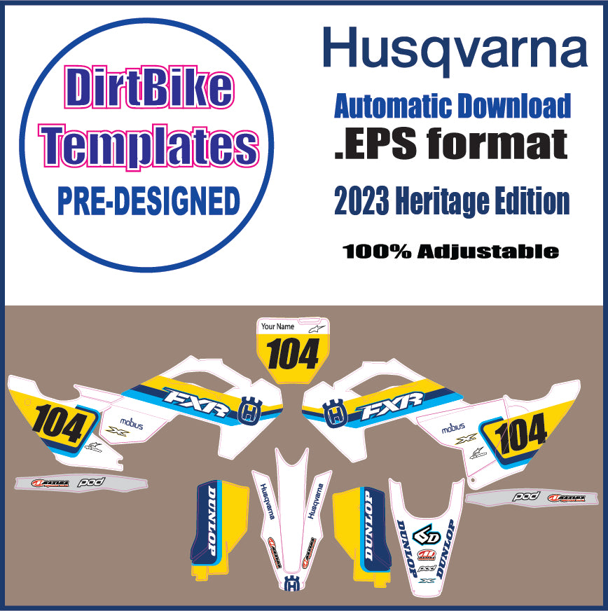 Pre-designed Husqvarna 2023 Heritage Edition