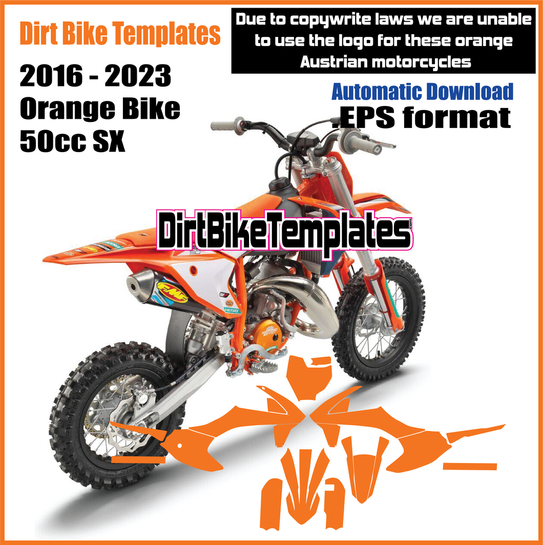 2016-2023 Orange Bike 50 SX