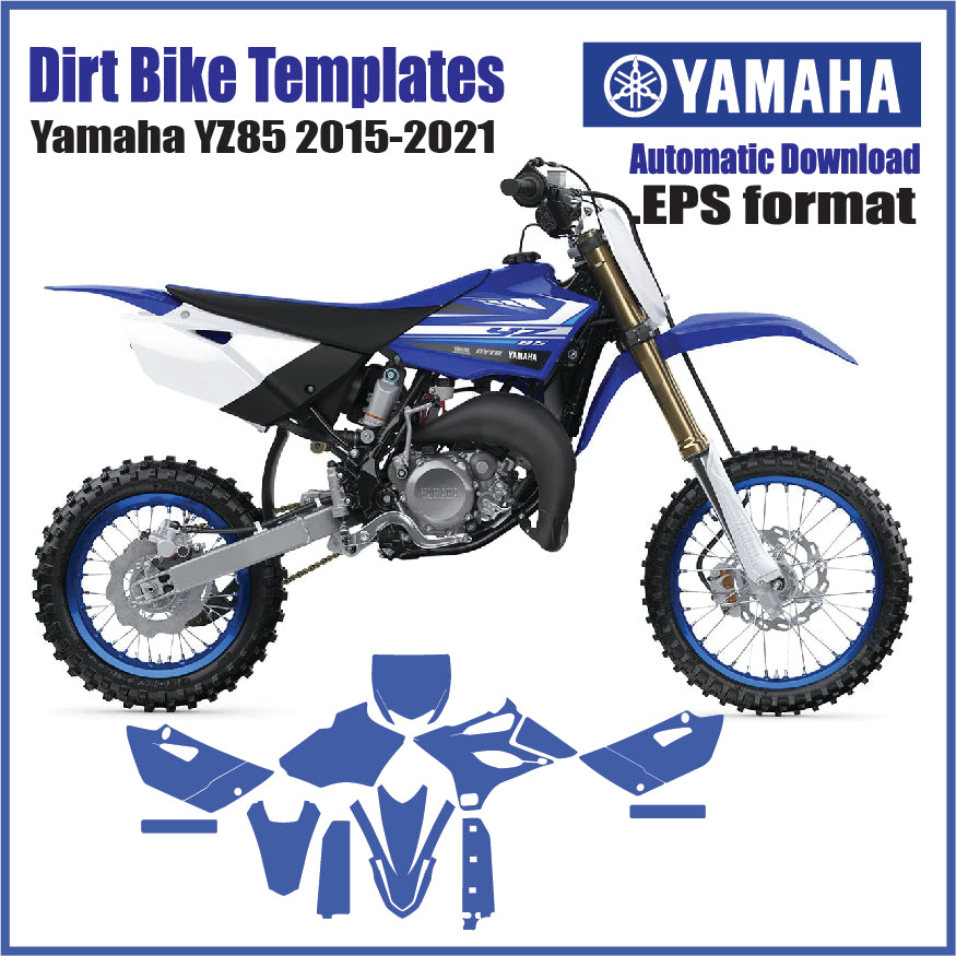 Yamaha YZ85 2015-2021 Vector motocross template