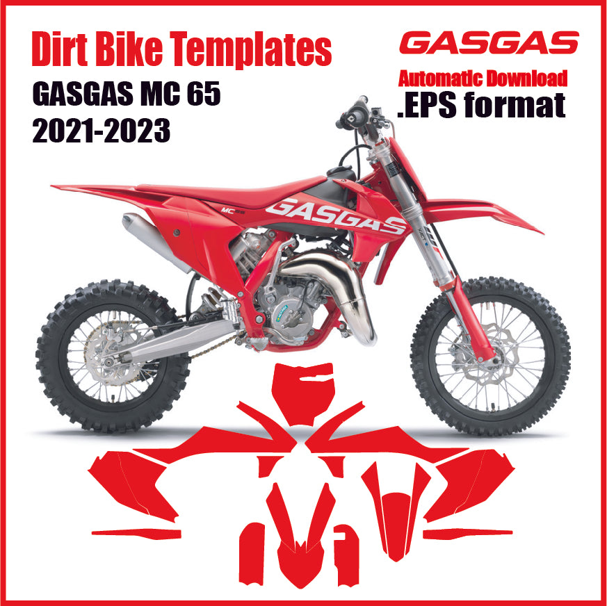Gasgas 65 2021-2024 Vector motocross graphics template