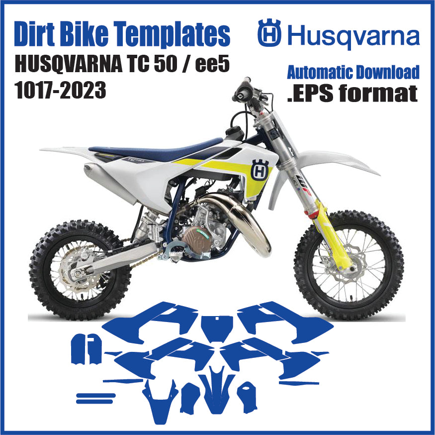 Husqvarna TC 50 / ee5 2017-2023 Vector graphics template
